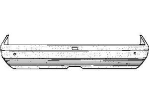 Fiat Achterbumper Kompleet -86 Grijs