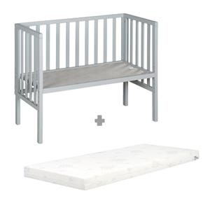roba Co-sleeper safe asleep 2 in 1 taupe + matras
