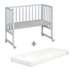 Roba Safe asleep 3 in 1 taupe wieg en co-sleeper + matras