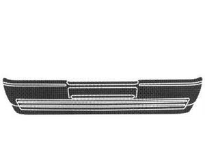 Opel Voorbumper Grijs -mistl+chrome Lijst