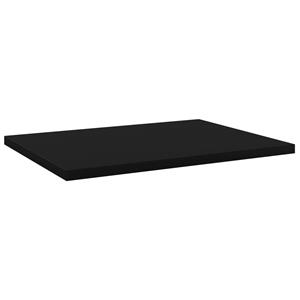 VidaXL Wandschappen 4 st 40x30x1,5 cm spaanplaat zwart