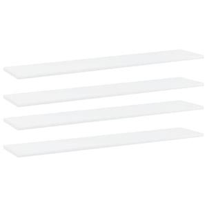 vidaXL Wandschappen 4 st 100x20x1,5 cm bewerkt hout wit