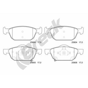 Breck Remblokset, schijfrem  25804 00 701 00
