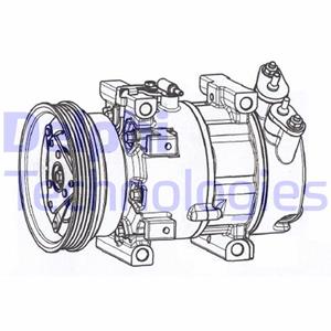 Delphi Compressor, airconditioning  CS20533