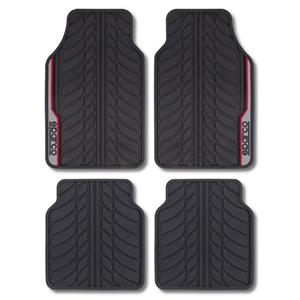 Sparco Automatten Set - Rubber - Rood