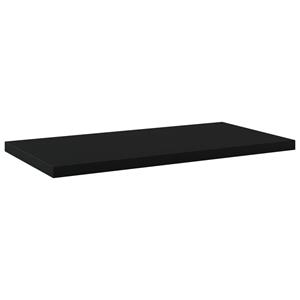 VidaXL Wandschappen 4 st 40x20x1,5 cm spaanplaat zwart