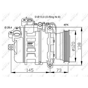 Nrf Airconditioning compressor EASY FIT  32519