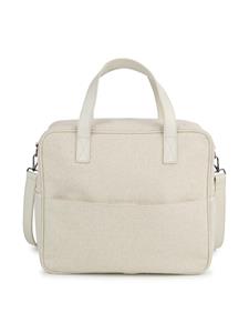 Kenzo Kids logo-embroidered canvas changing bag - Beige