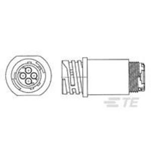 TE Connectivity 1977886-1 Ronde connector Stekker, recht Serie (ronde connectors): CPC Totaal aantal polen: 37 1 stuk(s)