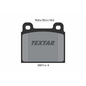 Textar Remblokkenset, schijfrem  2001104