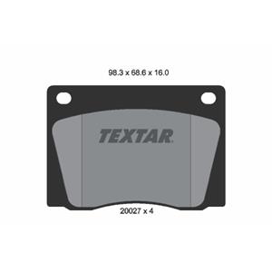 Textar Remblokkenset, schijfrem  2002701