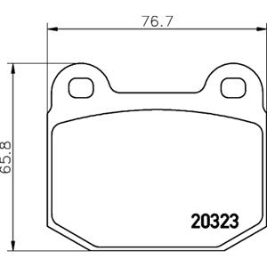 Textar Remblokkenset, schijfrem  2032302