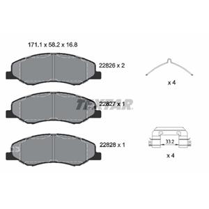 Textar Remblokkenset, schijfrem  2282601