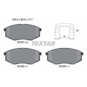 Textar Remblokkenset, schijfrem Q+  2518704