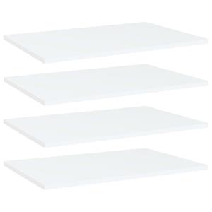 VidaXL Wandschappen 4 st 60x40x1,5 cm spaanplaat wit