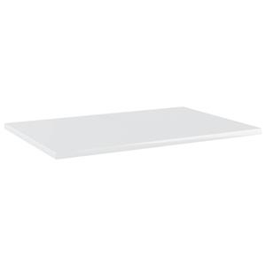 VidaXL Wandschappen 4 st 60x40x1,5 cm spaanplaat hoogglans wit