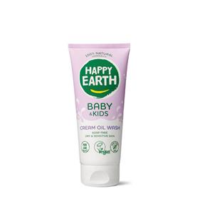 Happy Earth Wasgel creme olie baby & kids 200ML