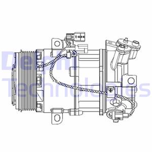 Delphi Compressor, airconditioning  CS20550
