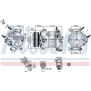 Nissens Compressor, airconditioning ** FIRST FIT **  890796
