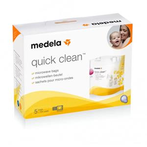 2x Medela Quick Clean Magnetronzakken 5 stuks