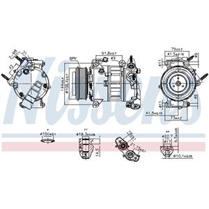 Nissens Airconditioning compressor  NIS 890589
