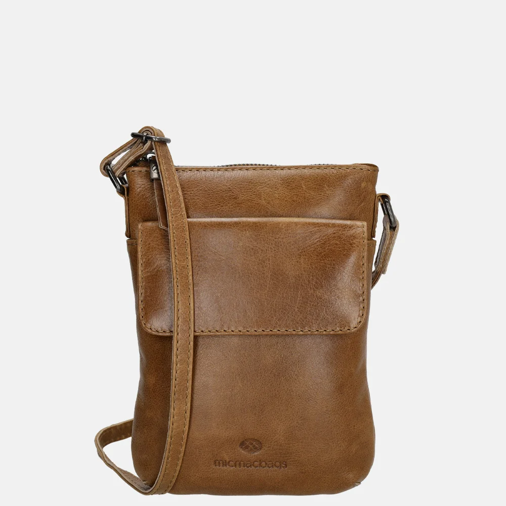 Micmacbags Porto crossbody tas bruin