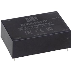 Mean Well DDRH-15-05P DC/DC-converter, print 5 V/DC Aantal uitgangen: 1 x Inhoud: 1 stuk(s)