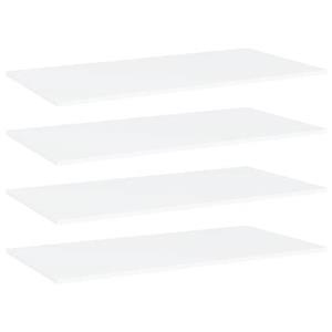 vidaXL Wandschappen 4 st 80x20x1,5 cm bewerkt hout wit