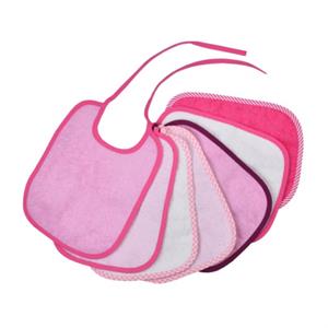 WÖRNER SÜDFROTTIER WÖRNER slabbetjes 7 pak roze 20 x 25 cm