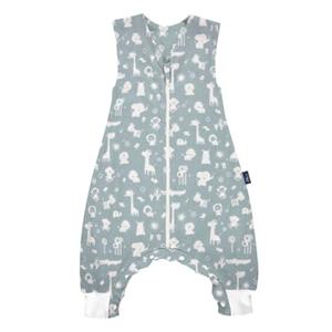 Alvi Slaapoverall Light Dierentuindieren blauw