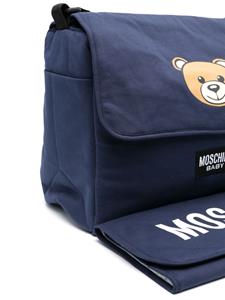 Moschino Kids Luiertas met teddybeerprint - Blauw