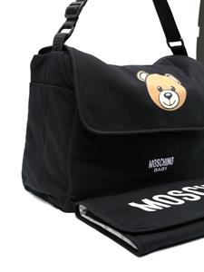 Moschino Kids Luiertas met teddybeerprint - Zwart