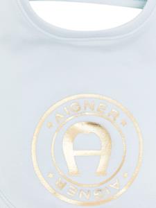 Aigner Kids Slabbetje met logoprint - Blauw