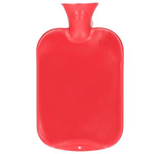 Merkloos Warmwater kruik - 2 liter - rood - winter kruiken -