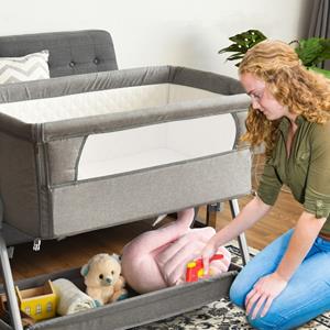 COSTWAY Babybett Beistellbett