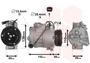 VAN WEZEL Compressor, airconditioning  0600K443