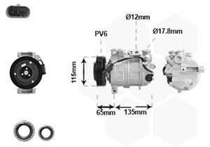 VAN WEZEL Compressor, airconditioning  3001K722