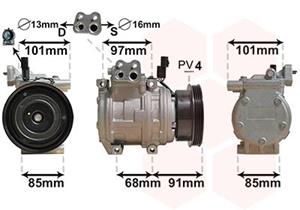 VAN WEZEL Compressor, airconditioning  8300K208