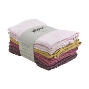 PIPPI Washandjes 8-Pack krijt roze