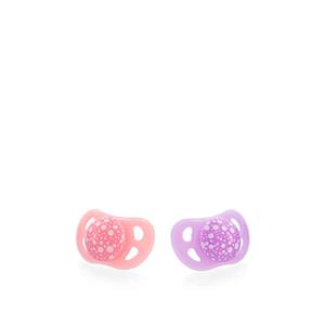 TWISTSHAKE TWIST SHAKE Fopspeen 2-pack van 0-6 maanden in pastelroze/paars