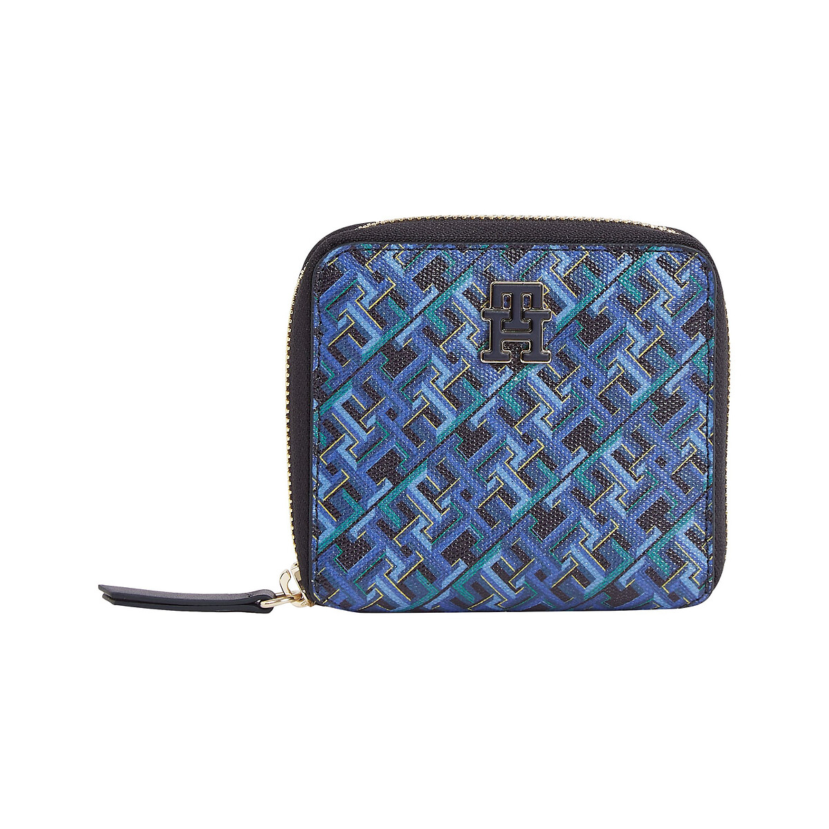 Tommy hilfiger Portemonnee met rits en bedrukt monogram