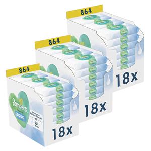 Pampers  Harmonie Aqua - Billendoekjes - 2592 doekjes - 54 x 48