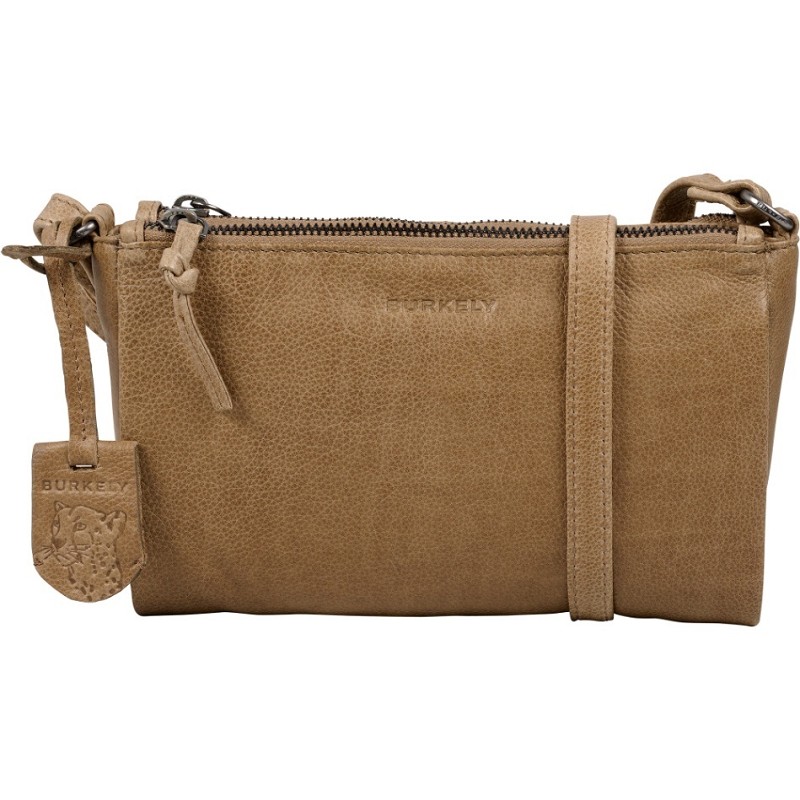 Burkely JUST JOLIE DOUBLE ZIP CROSSBODY BAG-Khaki