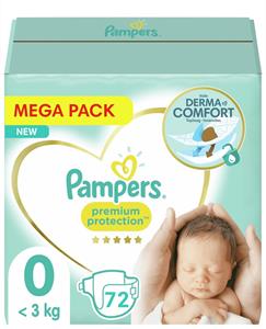 Pampers  Premium Protection - Maat 0 - Mega Pack - 72 luiers - Premature luiers