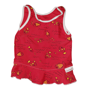 Babybum Vimse Tankini Red Fish - Maat M (7-10 kilo)