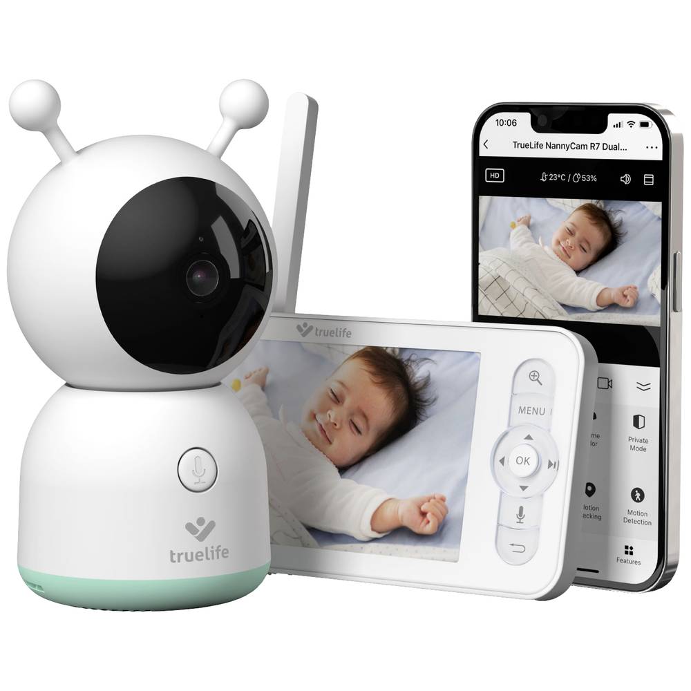 Truelife R7 Dual Smart TLNCR7DS Babyphone mit Kamera WLAN 2.4GHz