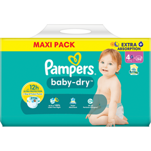 Pampers VerticalLine; Maxi en mega verpakkingen 70 124 luiers