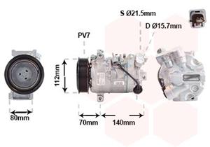 VAN WEZEL Compressor, airconditioning  3001K715