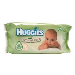 Huggies Babydoekjes Natural Care 64 Stuks