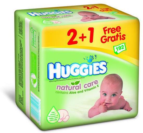 Huggies Babydoekjes Natural Care 3 Pack